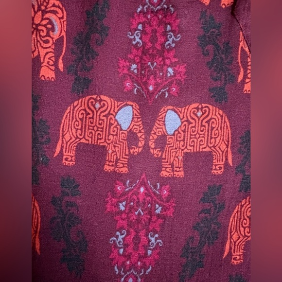 The Elephant Flowy Harem Pants (Thai Street Wear)Hi-Waist w Elastic Ankle 2 PAIR - Picture 5 of 8